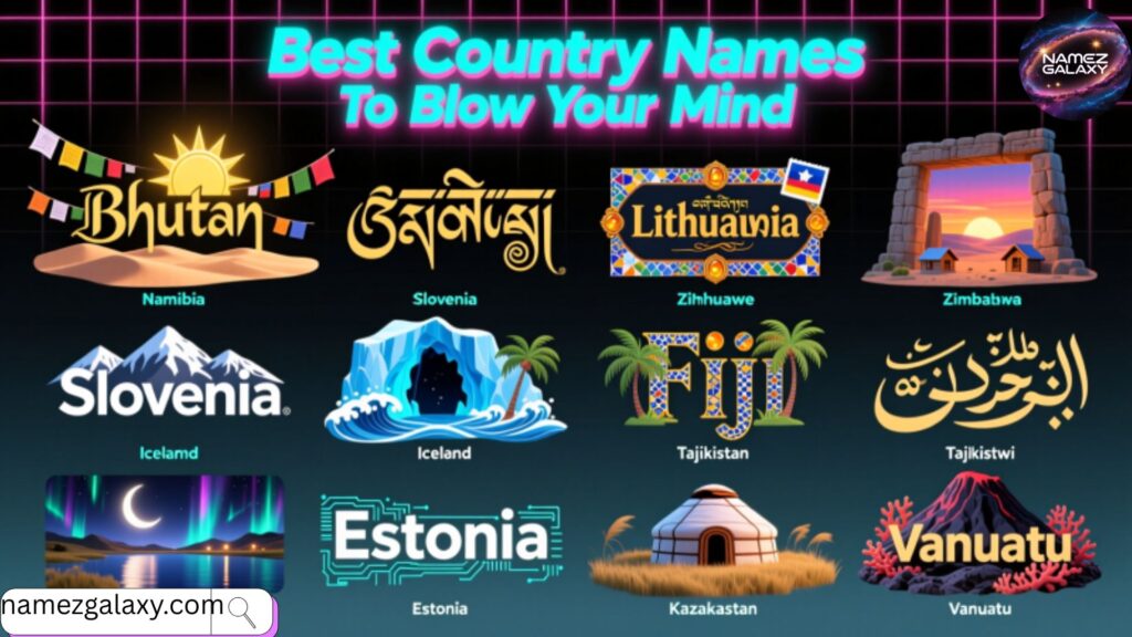 Best Country Names To Blow Your Mindย
