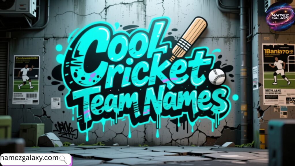 Cool Cricket Team Names 