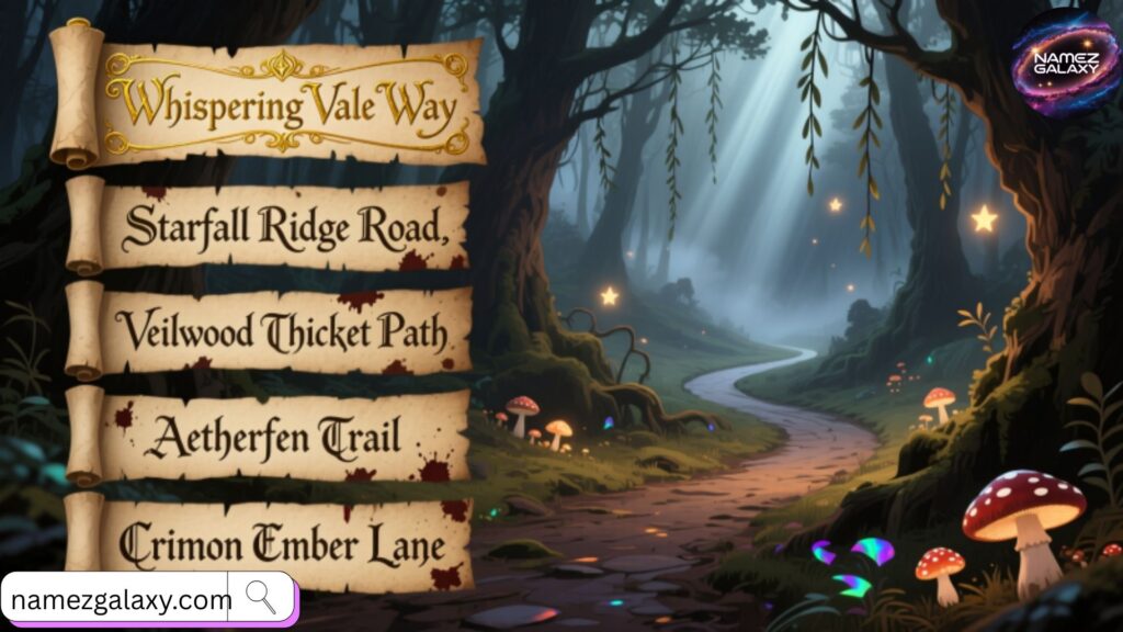 Cool Fantasy Road Name Ideas 