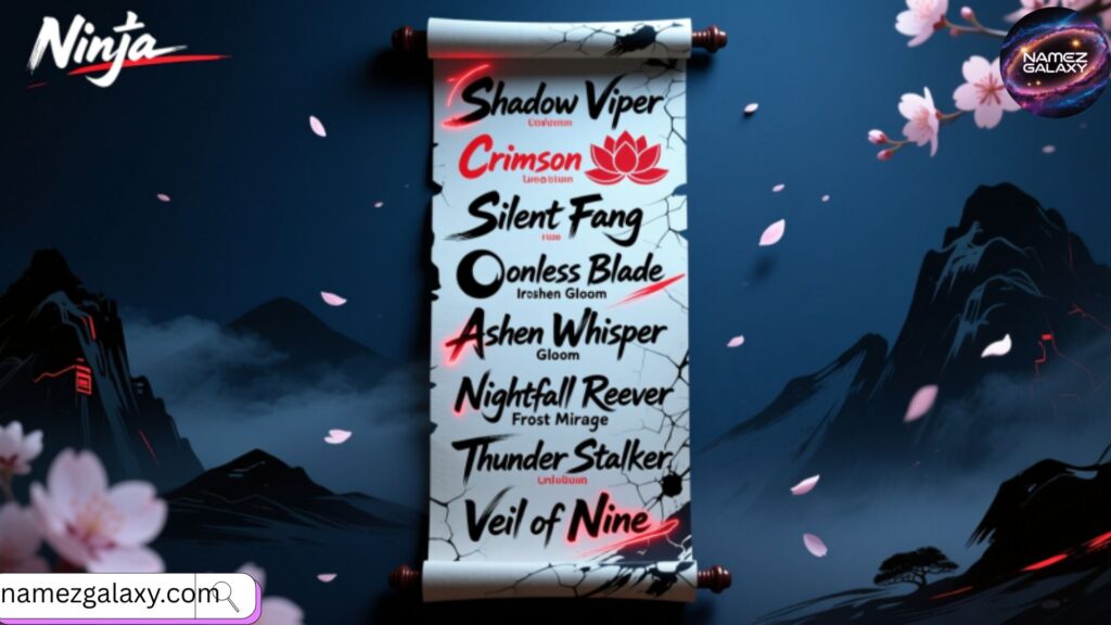 Cool Ninja Names for Characters