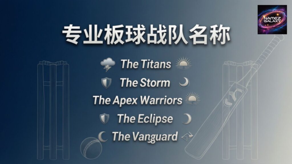 Cricket Team Names That Sound Professional