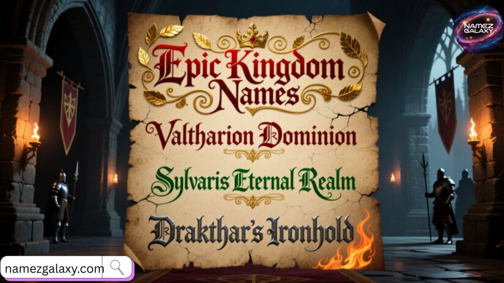 Epic Kingdom Names