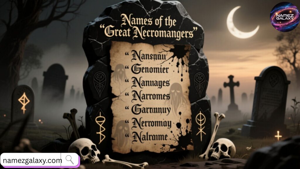 Great Necromancer Names Related to Death