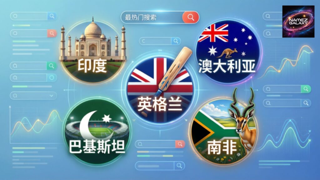 Most Searched Cricket Team Names on Google