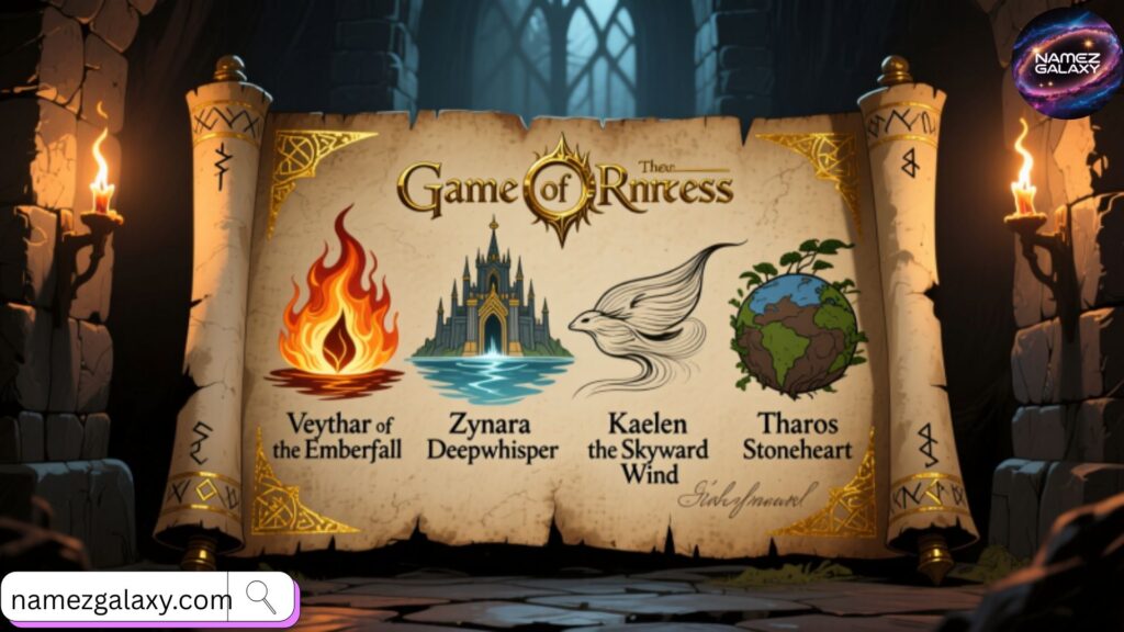 Mythical Element-Inspired Kingdom Names