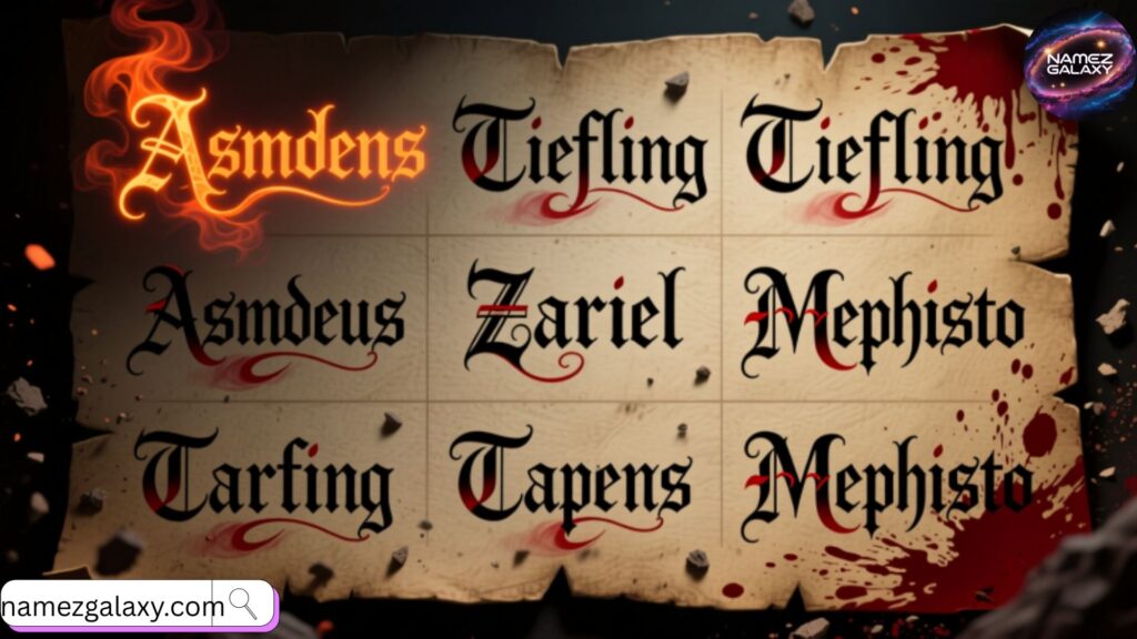 Popular Tiefling Names