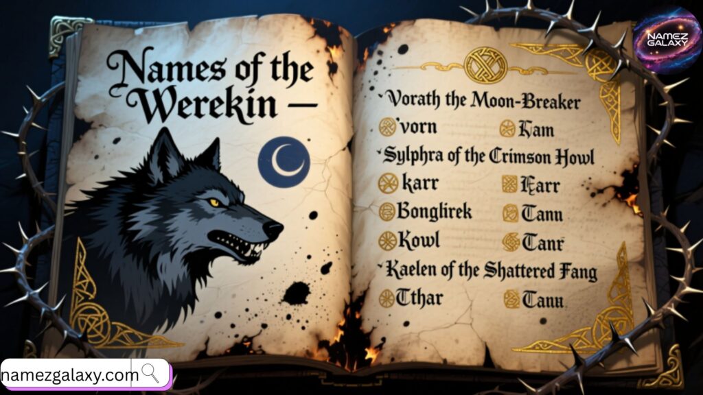 Random Werewolf Names