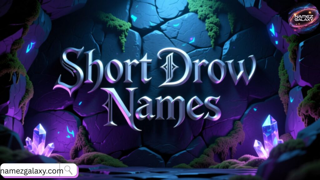 Short Drow Names 