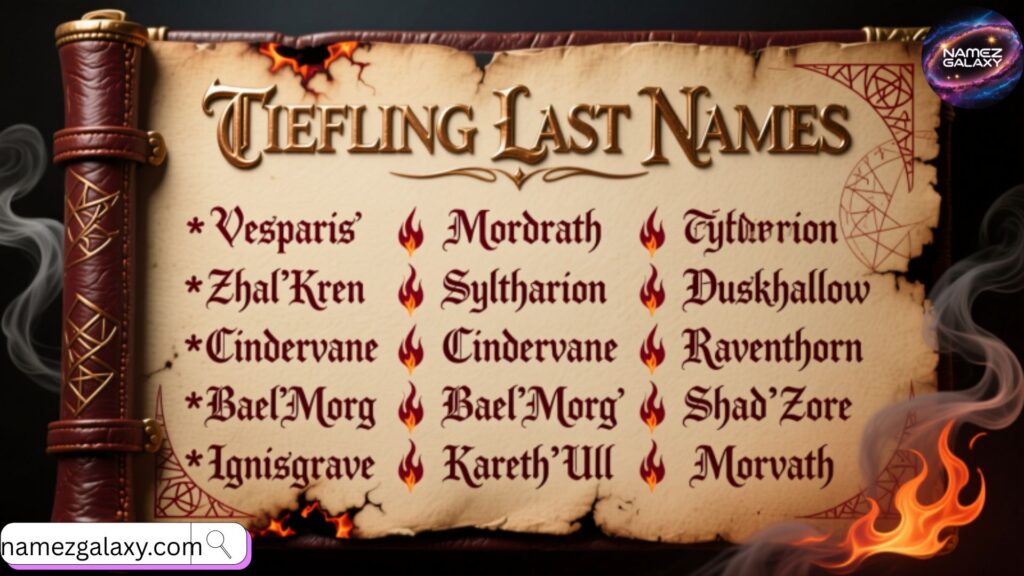 Tiefling Last Names 
