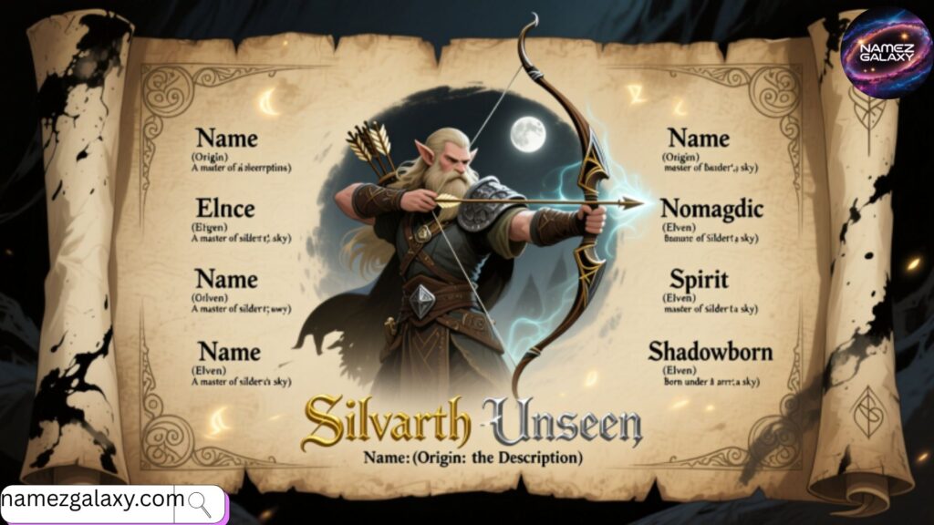 Unique Archer Names for RPG Heroes 