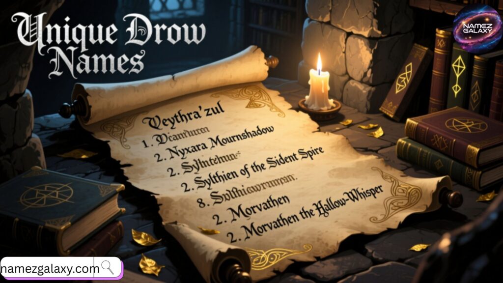 Unique Drow Names