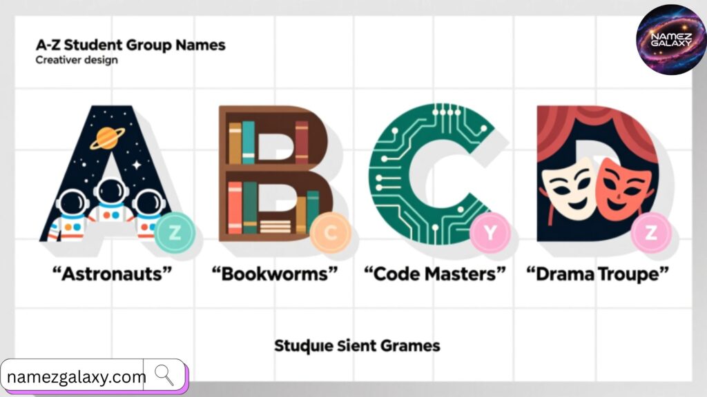 A-Z Student Group Names 