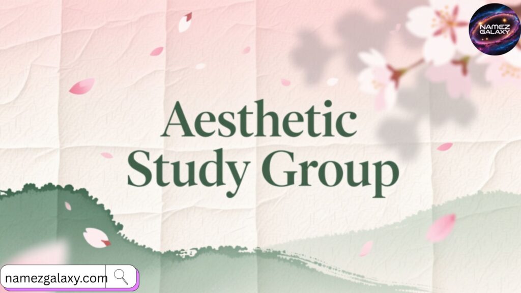 Aesthetic Study Group Names