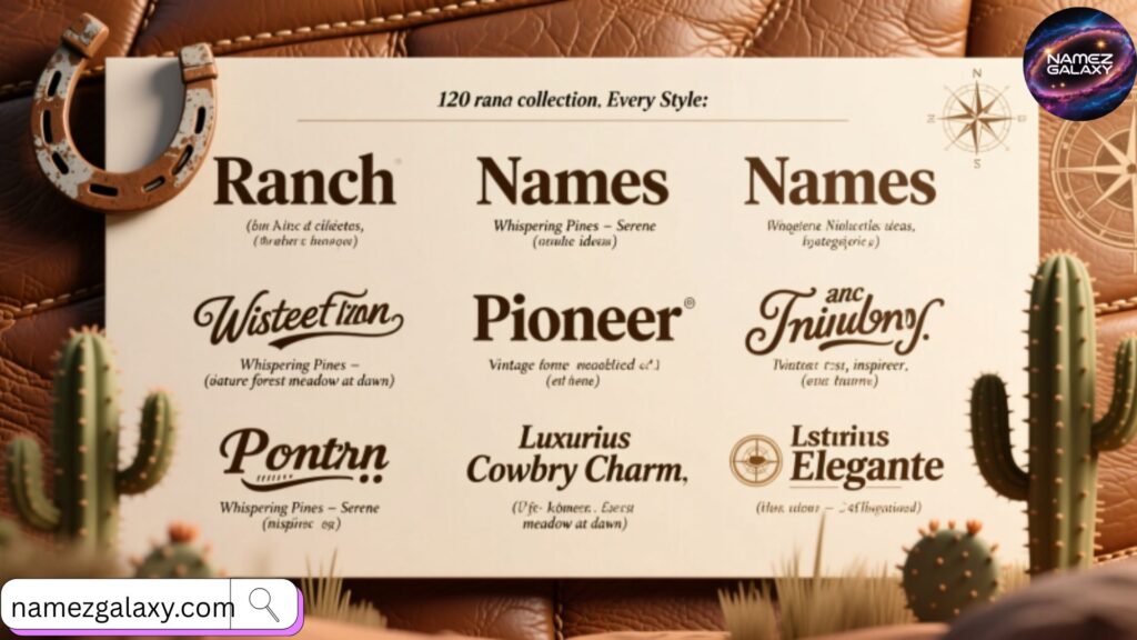 Best Ranch Names for Every Style 