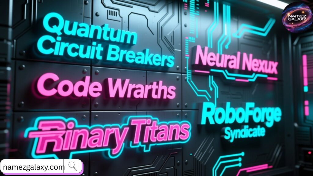 Engineering Team Names for Robotics and Coding