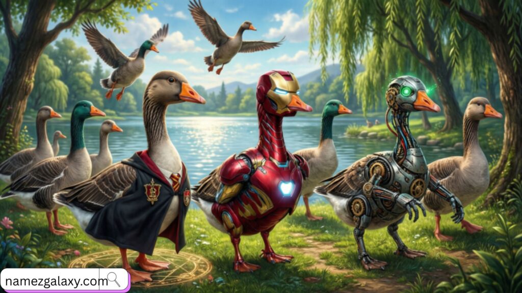 Goose Names Inspired by Movies and Pop Culture