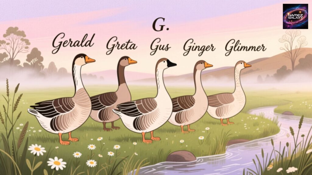 Goose Names Beginning with G