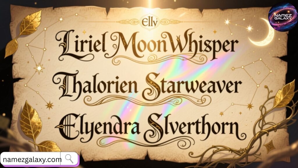 Graceful High Elf Names