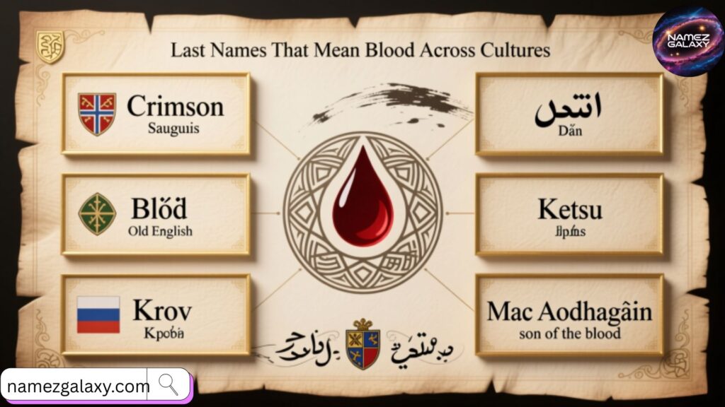 Last Names That Mean Blood in Different Languages