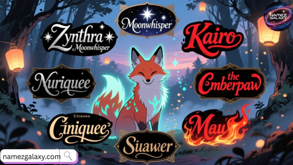 More Creative Fursona Character Names 