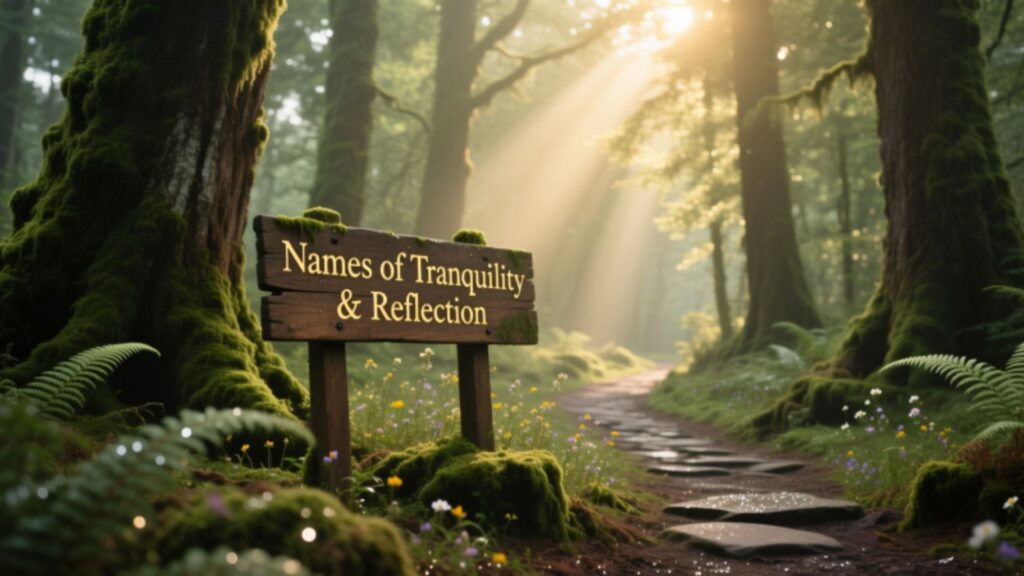 Peaceful Forest Names of Tranquility & Reflection 