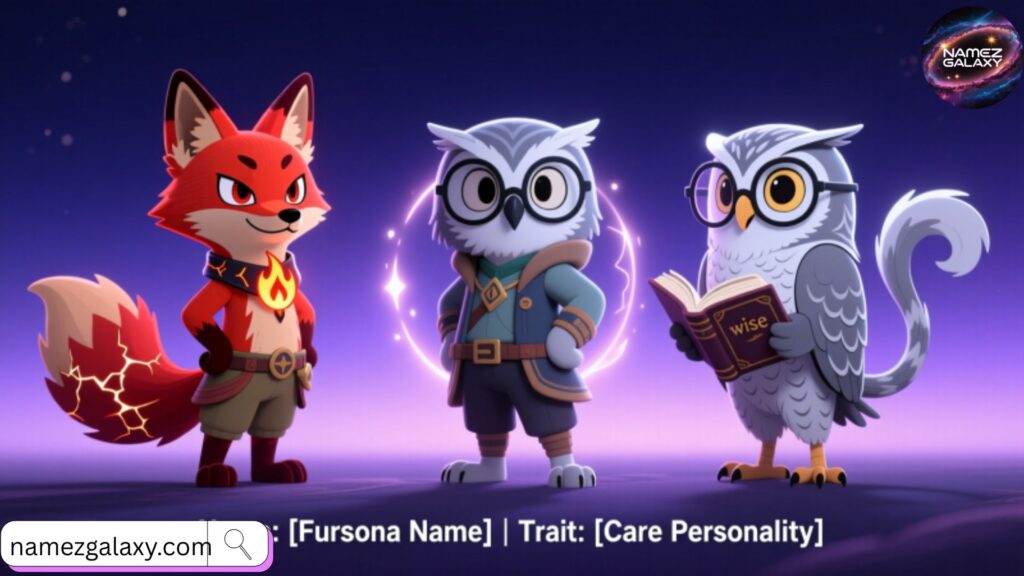 Personality-Based Fursona Names 