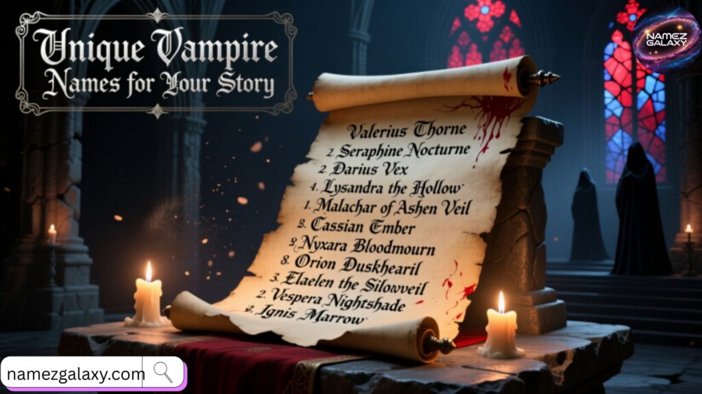 Unique Vampire Names for Your Story 