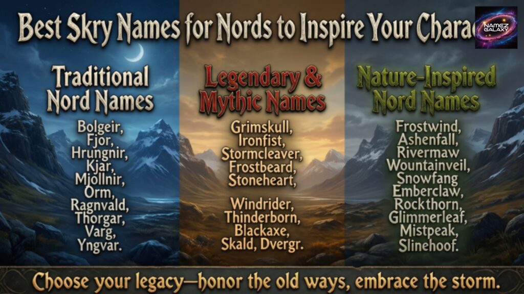 Best Skyrim Names for Nords to Inspire Your Character