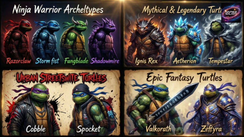 Creative Ninja Turtle Names for Games and RPGs