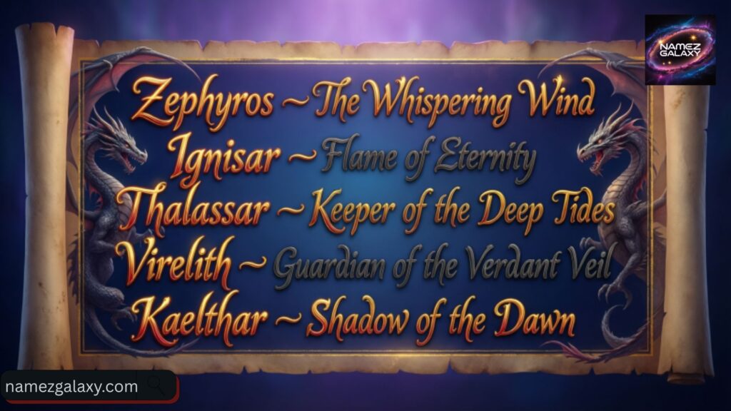 Dragon Names with Cool Meanings