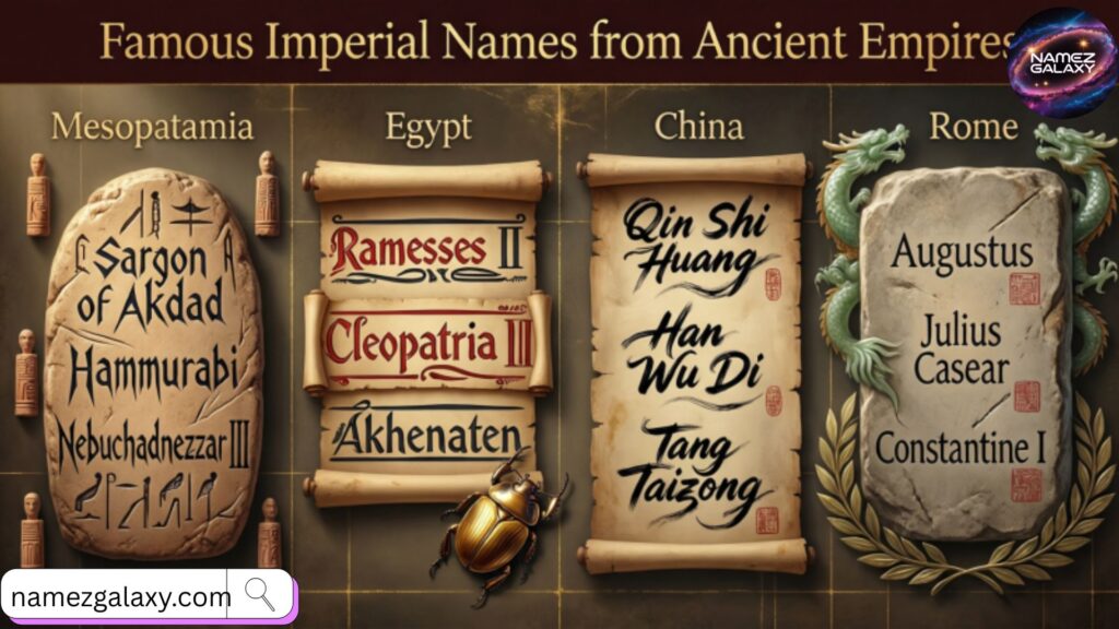 Famous Imperial Names from Ancient Empires