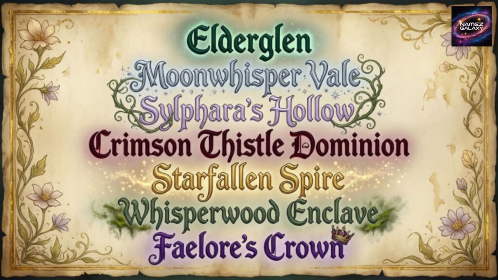 Fantasy Kingdom Names for Fairy Tale Worlds