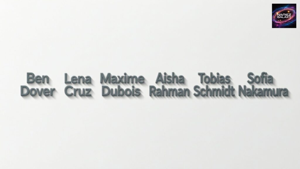 International-Style Names Like Ben Dover