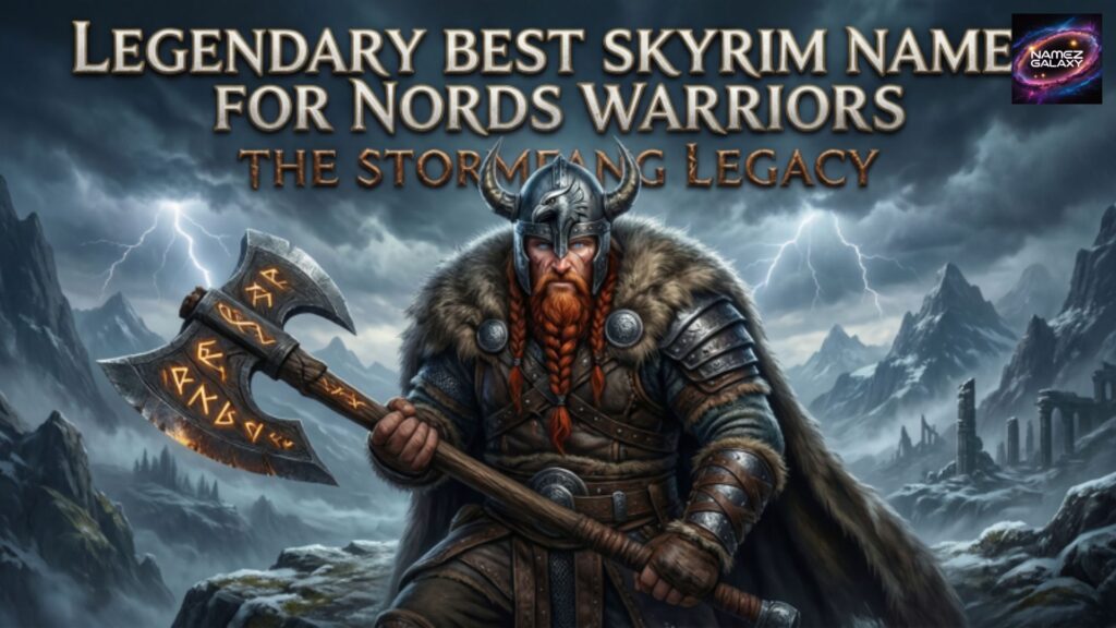 Legendary Best Skyrim Names for Nords Warriors