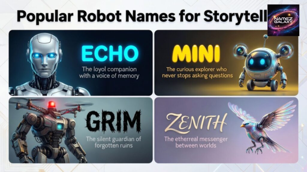Popular Robot Names for Storytelling