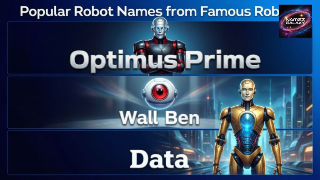 Popular Robot Names from Famous Robots
