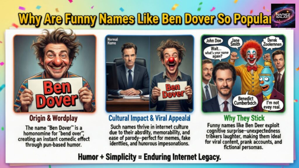Why Are Funny Names Like Ben Dover So Popular