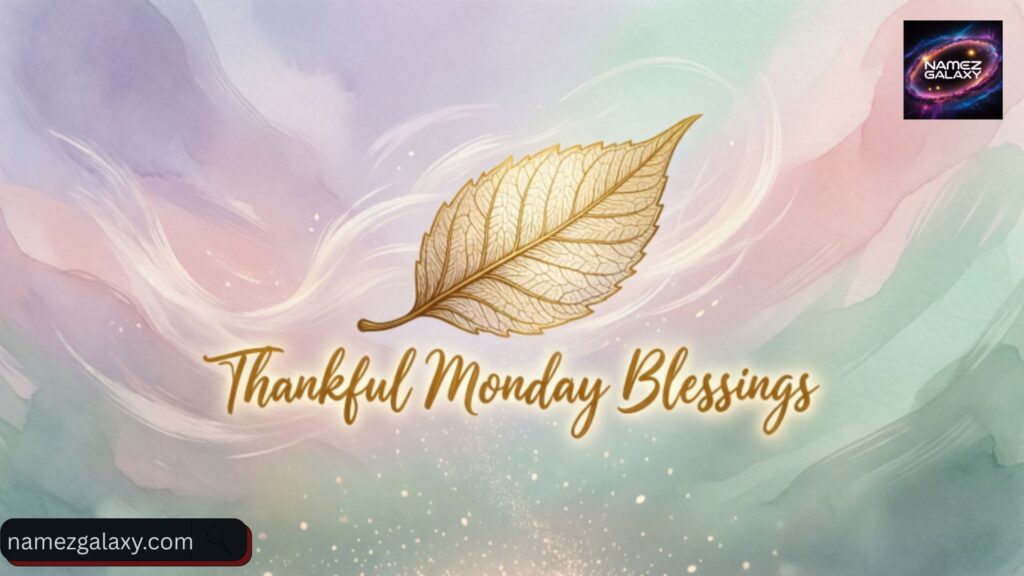 Thankful Monday Blessings