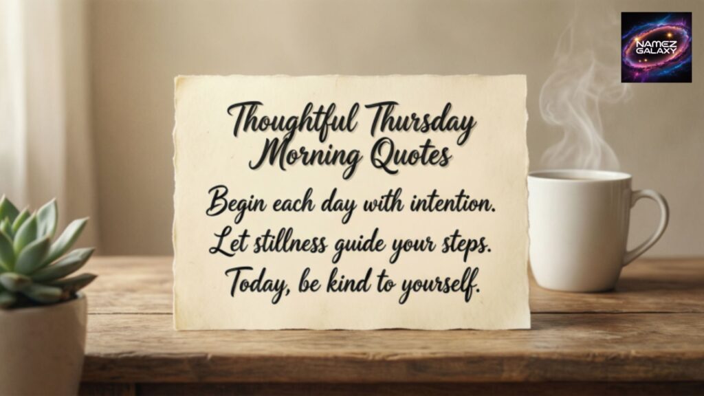 Thoughtful Thursday Morning Quotes