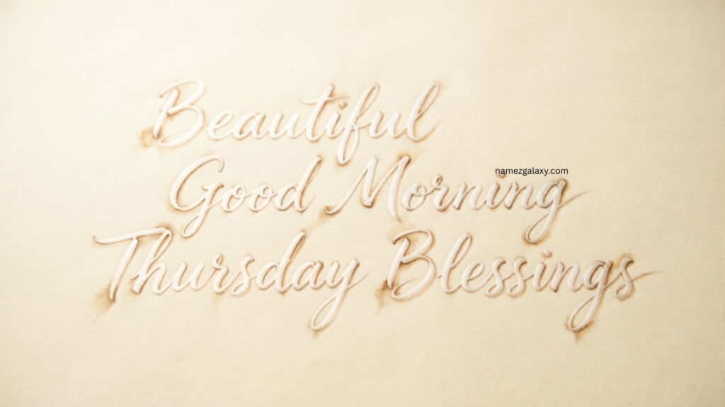 Beautiful Good Morning Thursday Blessings