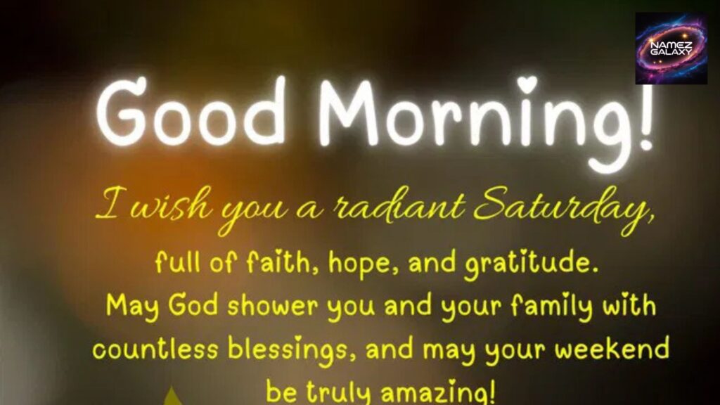 Weekend Saturday Wishes and Blessings