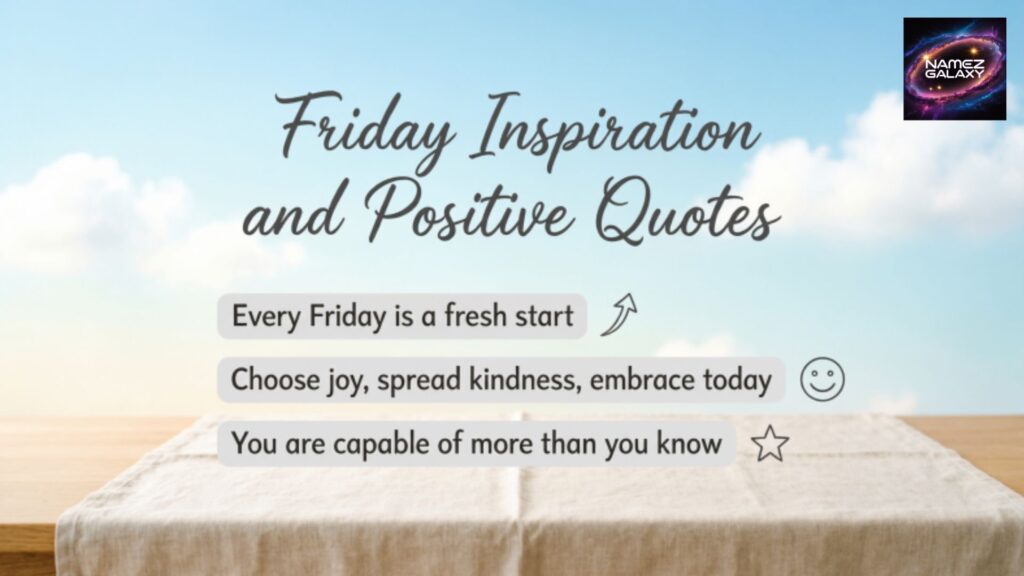 Friday Inspiration and Positive Quotes