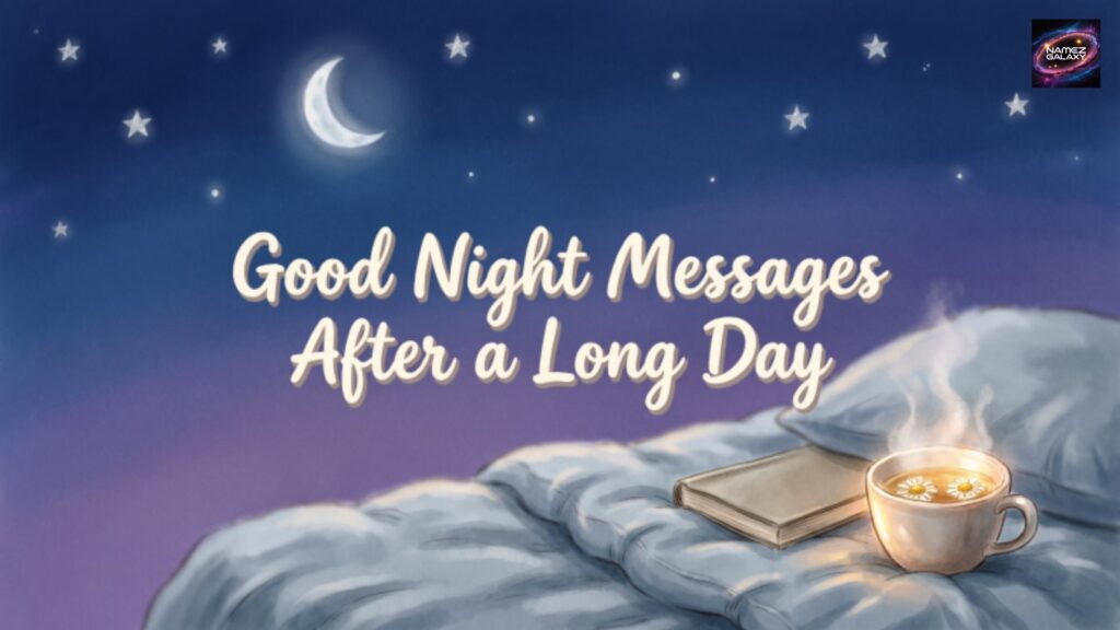 Good Night Messages After a Long Day