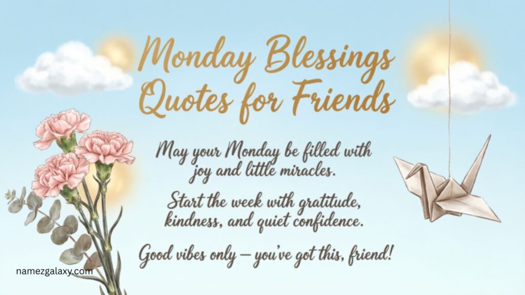 Monday Blessings Quotes for Friends 