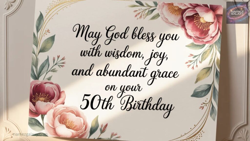 50th Birthday Prayer Wishes