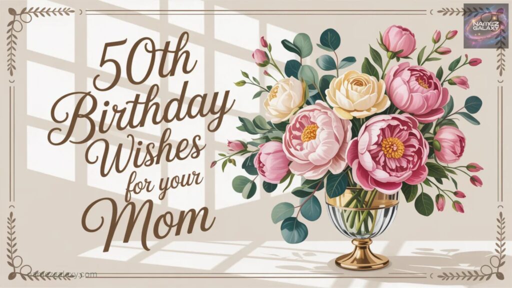 50th Birthday Wishes for Your Mom