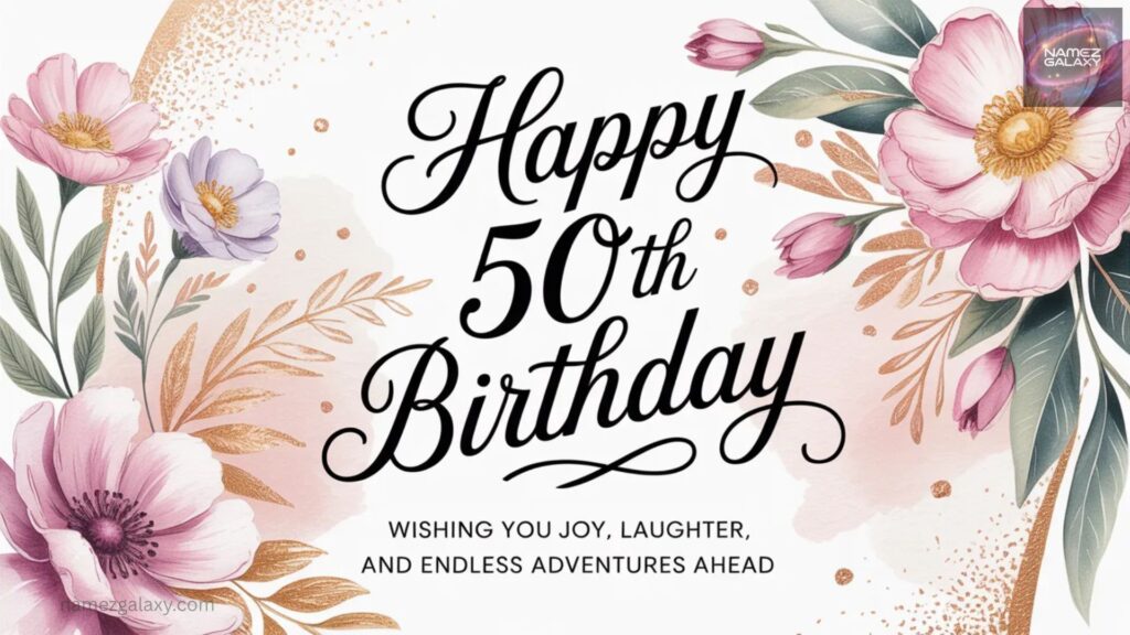 50th Birthday Wishes for a Female Friend