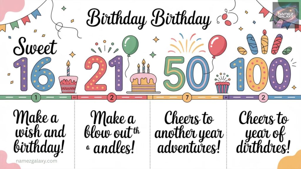 Birthday Wishes by Milestone Age
