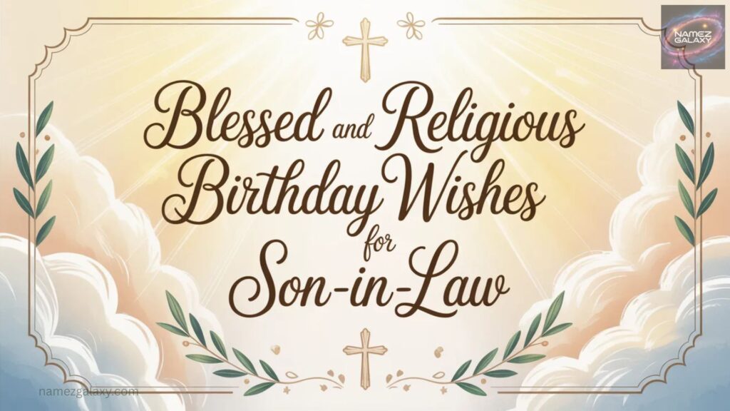 Blessed and Religious Birthday Wishes for Son-in-Law