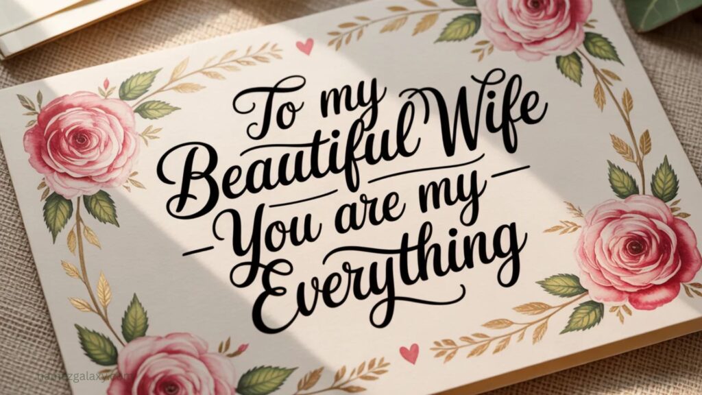 Caring Message For My Wife